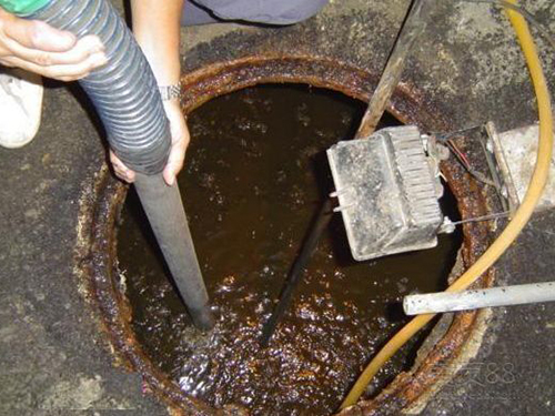 河西隔油池清理